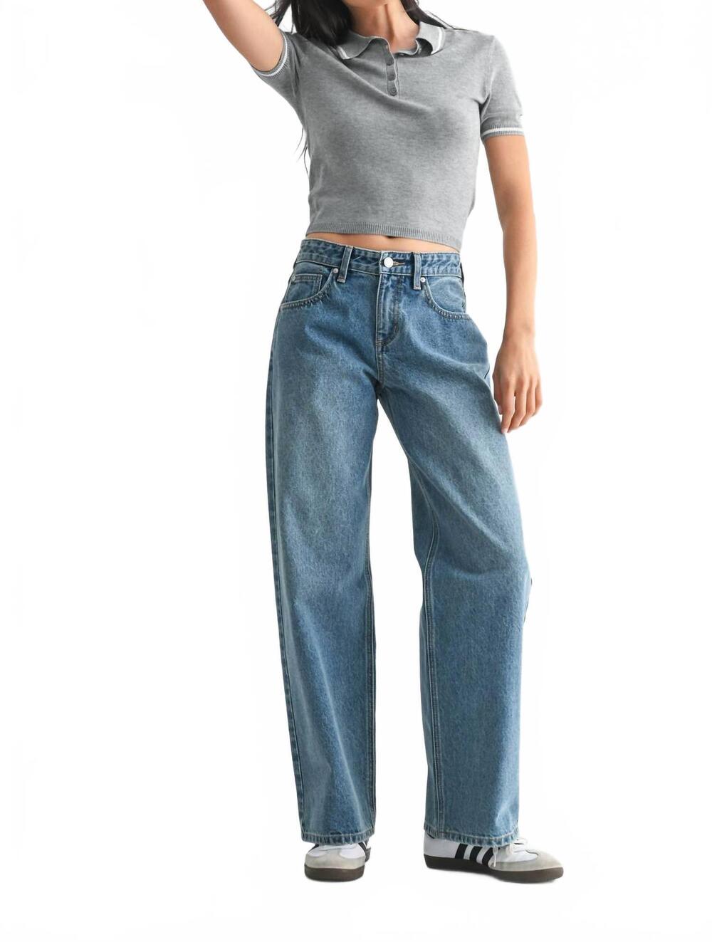 NEW JBD. baggy wide leg jeans in blue